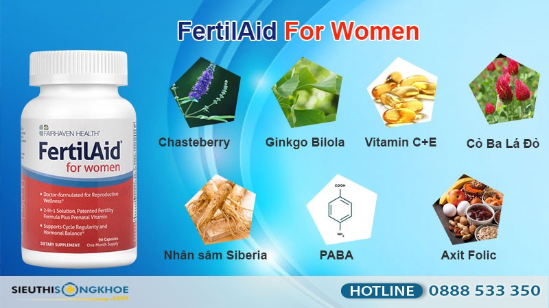 viên uống hỗ trợ tăng khả năng thụ thai FertilAid For Women có tốt không?