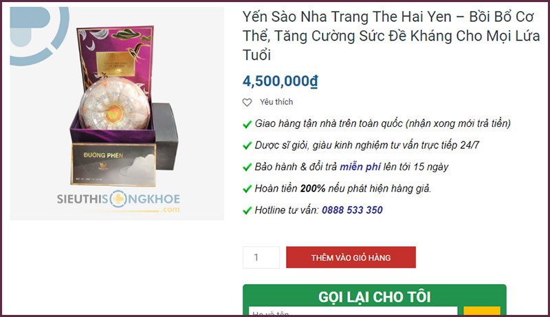 Yến Sào Nha Trang The Hai Yen Có Tốt Không? Giá Bao Nhiêu? Mua Ở Đâu?