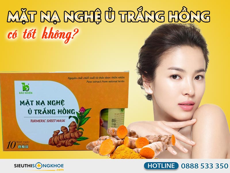 mặt nạ nghệ ủ trắng hồng