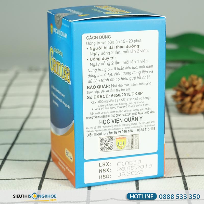 Thanh Đường Gamosa - Viên Uống Hỗ Trợ Ổn Định Đường Huyết