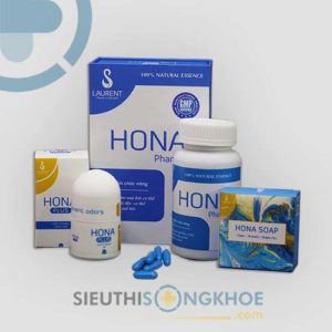 Hona Plus – Bộ Sản Phẩm Hỗ Trợ Điều Trị Hôi Nách & Ngăn Ngừa Mùi Cơ Thể, Tặng Kèm Xà Bông Thảo Dược