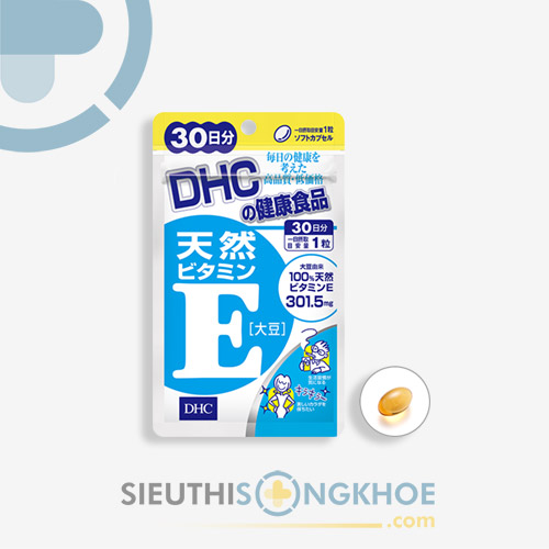 DHC Vitamin E Soybean 30 Days - Viên Uống Dưỡng Da Đều Màu Mịn Màng