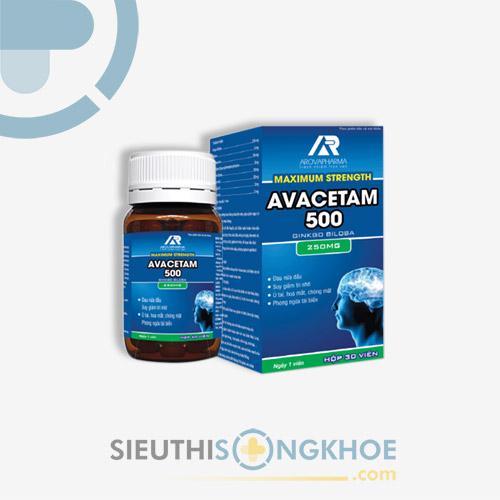 Avacetam 500 - Viên Uống Hỗ Trợ Điều Trị Thiểu Năng Tuần Hoàn Máu Não