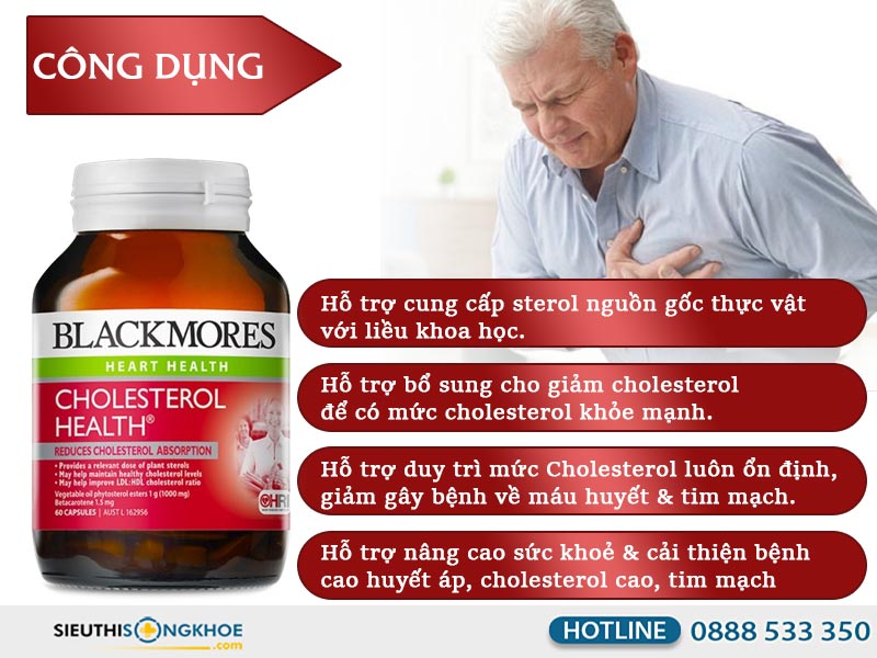 công dụng của blackmores cholesterol health