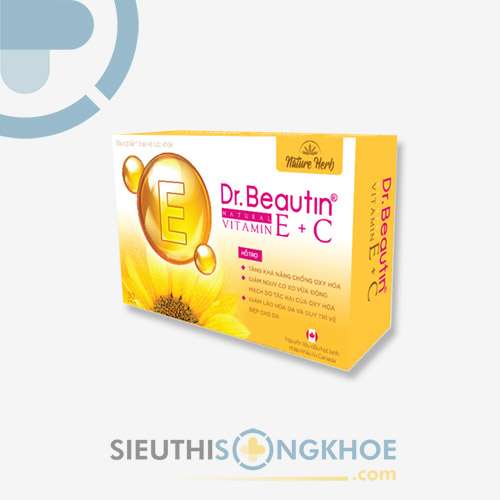 Dr.Beautin Natural Vitamin E + C - Viên Uống Hỗ Trợ Chống Lão Hoá Cho Da & Cơ Thể