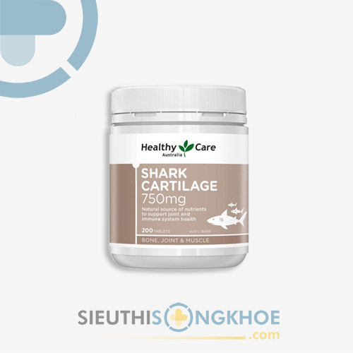 Healthy Care Shark Cartilage 750mg - Viên Uống Hỗ Trợ Bảo Vệ Xương Khớp