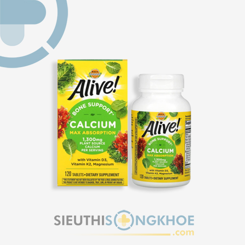 Alive Calcium - Viên Uống Hỗ Trợ Tăng Cường Hấp Thụ Canxi & Chắc Khoẻ Xương