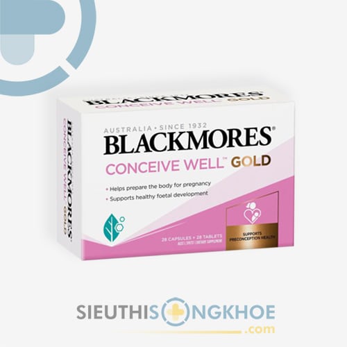 Blackmores Conceive Well Gold Hỗ Trợ Tăng Cường Chức Năng Sinh Sản Nữ Giới Hộp 56 Viên