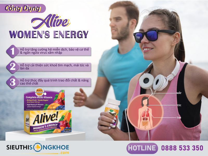công dụng của alive women's energy