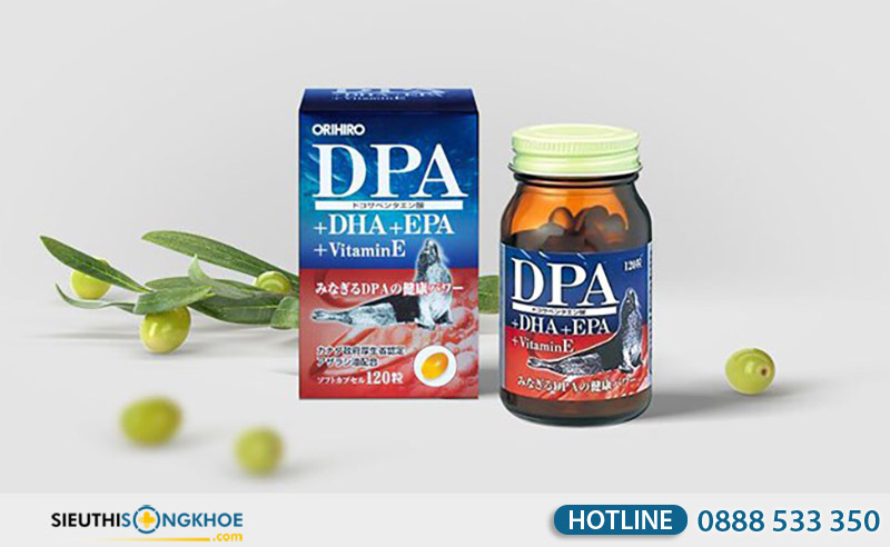công dụng của dpa dha epa vitamin e orihiro