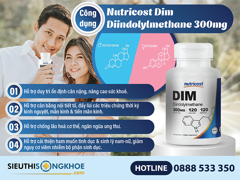 công dụng của nutricost dim diindolylmethane