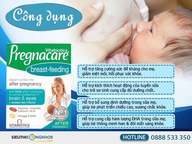 công dụng của pregnacare breast-feeding