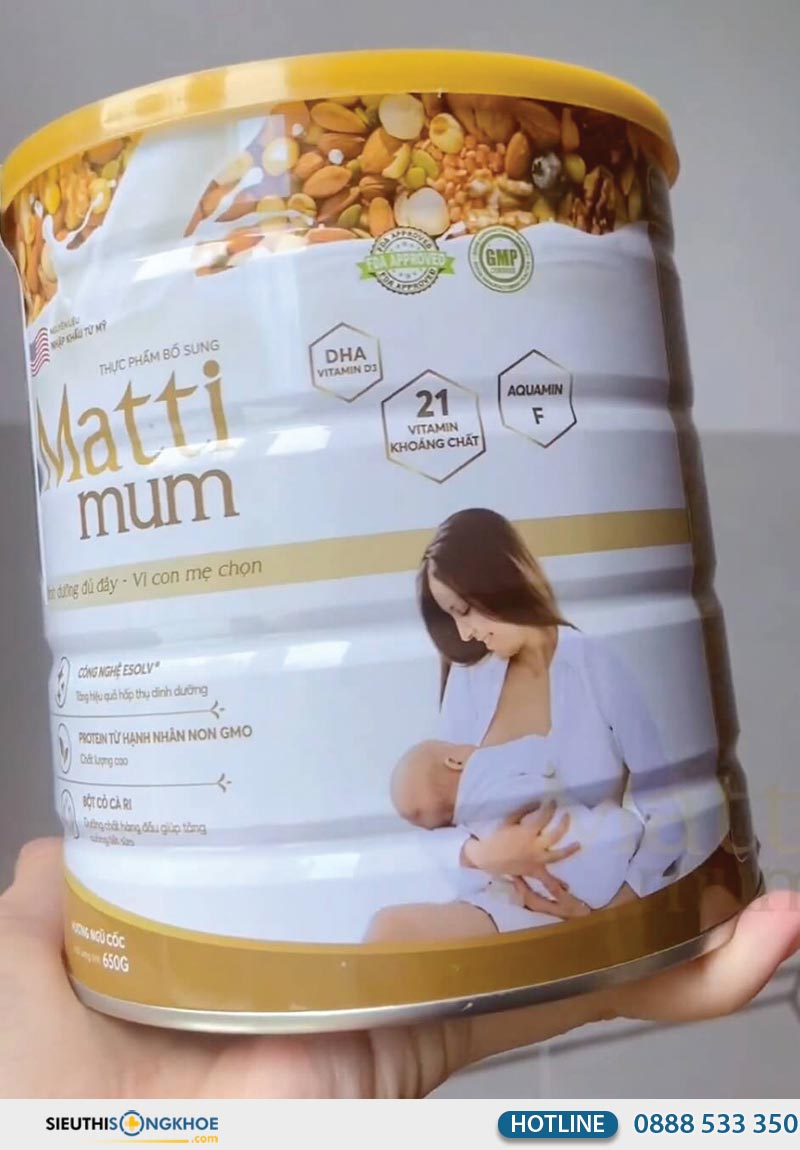 giá sữa hạt matti mum