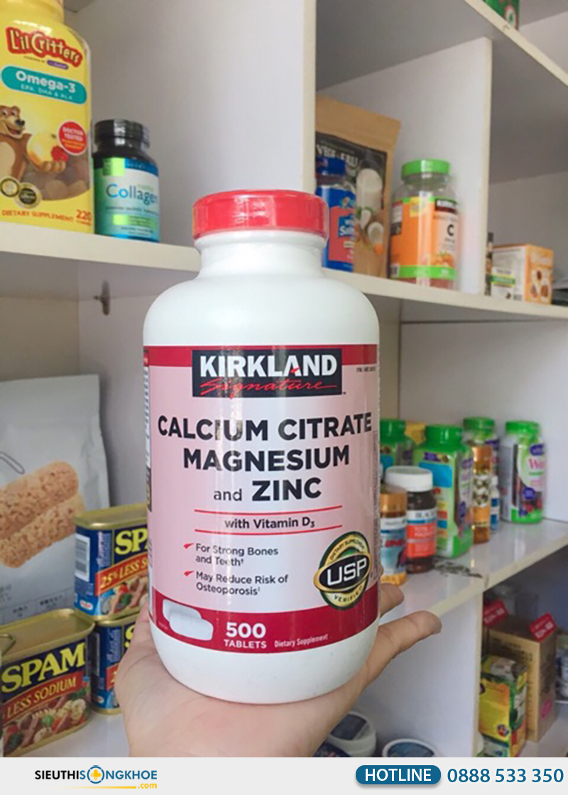 kirkland calcium citrate magnesium & zinc