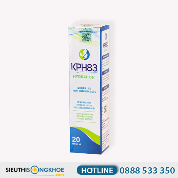 KPH83 Hydration - Viên Sủi Hỗ Trợ Hạ Đường Huyết & Đẩy Lùi Biến Chứng Tiểu Đường