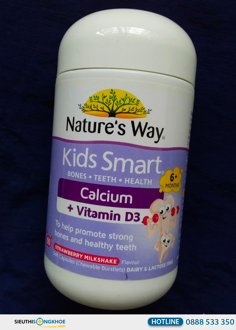 nature's way kids smart calcium + vitamin d3 burstlets