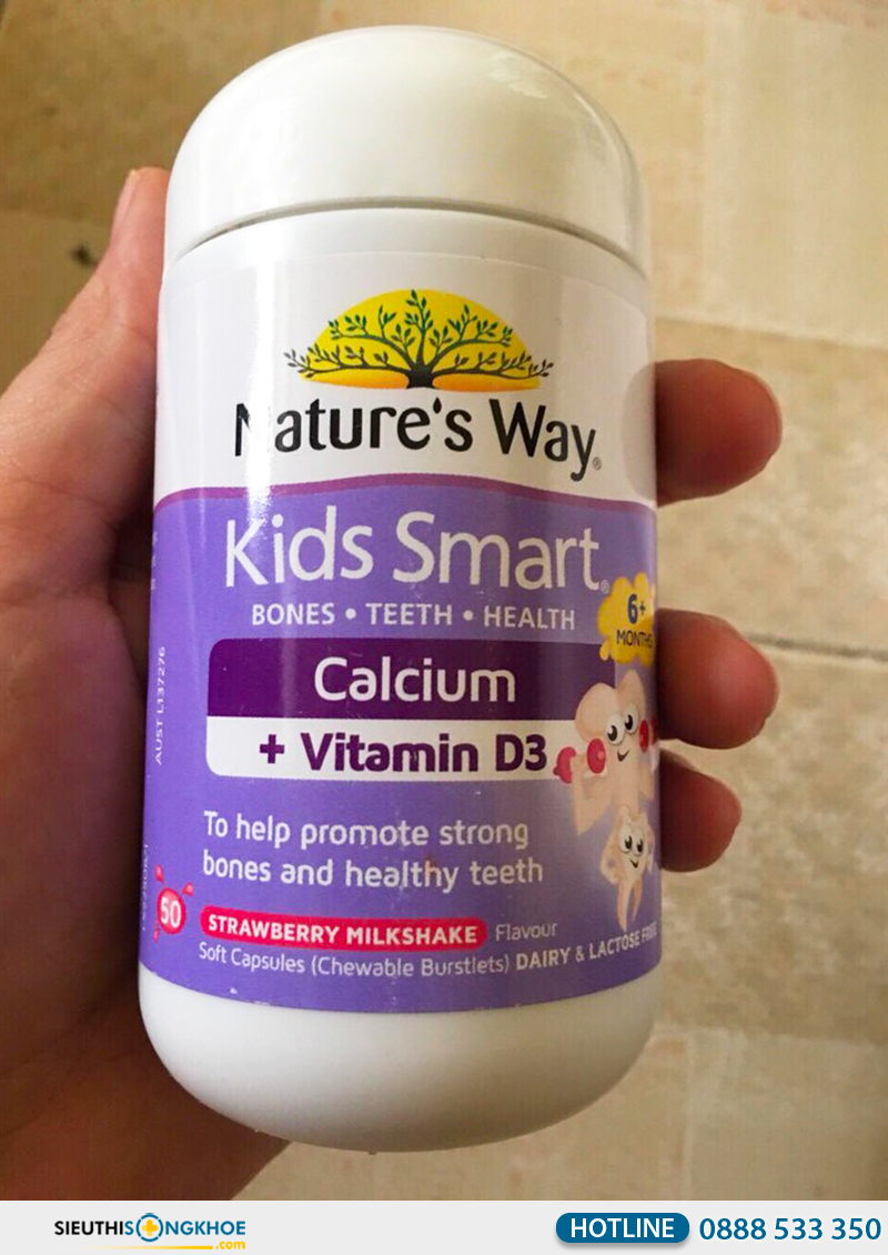 nature's way kids smart calcium + vitamin d3 burstlets