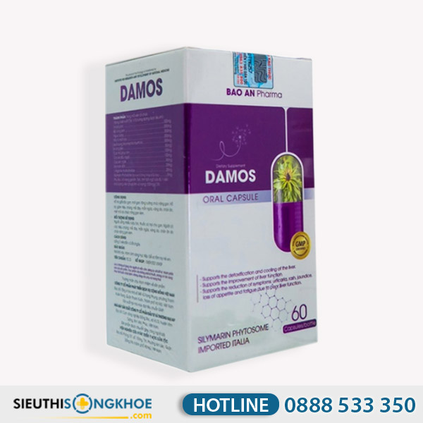 Damos [750.000đ] - Hỗ Trợ Giải Độc Gan & Bệnh Ngoài Da Do Gan Yếu