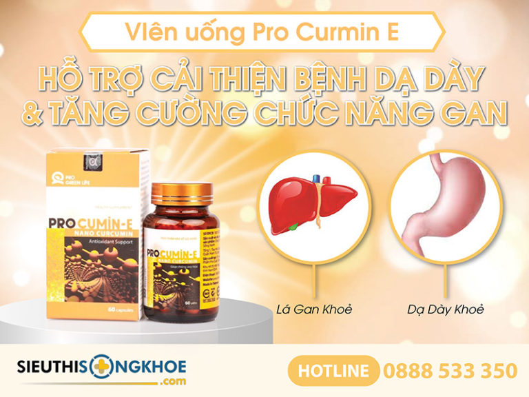 Procumin-E [180.000đ] - Hỗ Trợ Phục Hồi Gan Và Dạ Dày