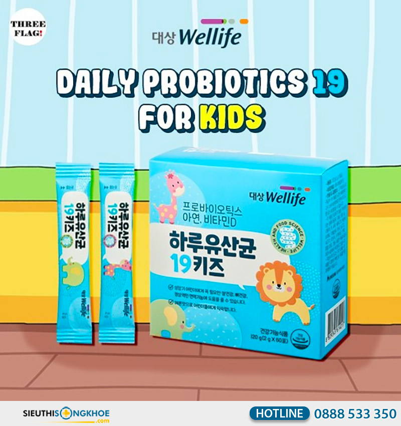 daesang wellife daily probiotics 19 kids synbiotics