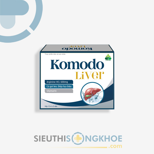 Komodo Liver - Viên Uống Hỗ Trợ Thanh Nhiệt Giải Độc Cơ Thể & Làm Mát Gan