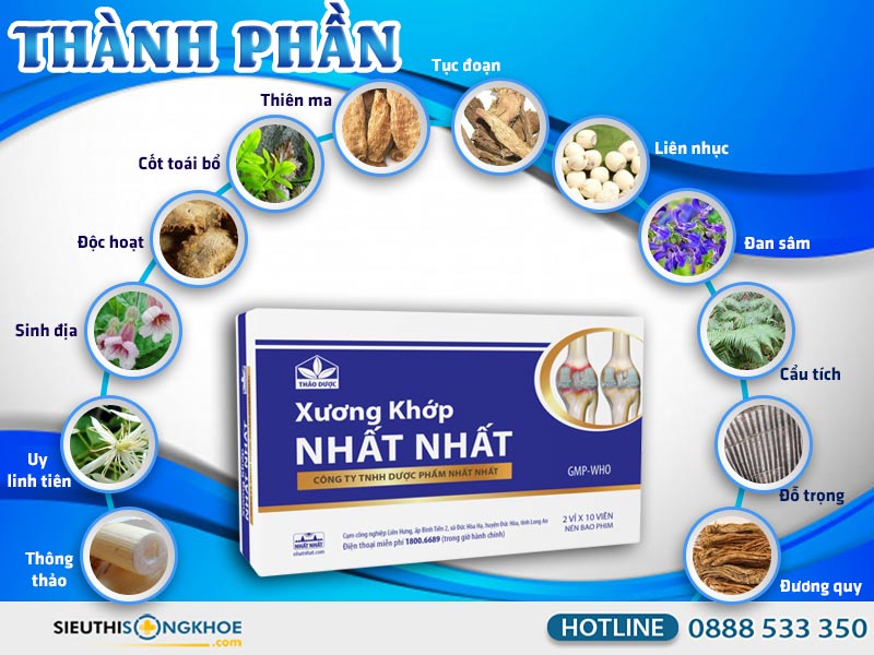 thành phần của xương khớp nhất nhất