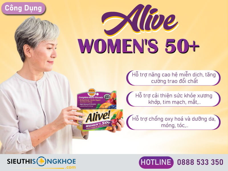 công dụng của alive women's 50+