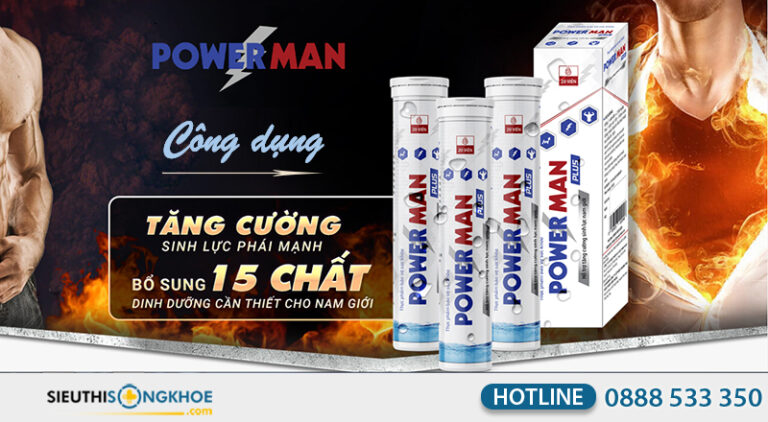 Power Man Plus [789.000đ] - Hỗ Trợ Bổ Thận Tráng Dương