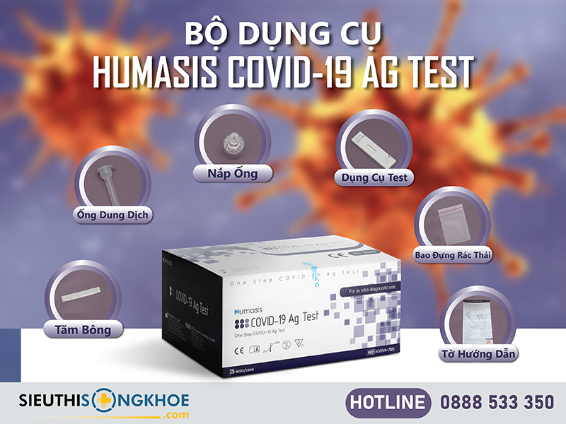 bộ dụng cụ humasis covid-19 ag test