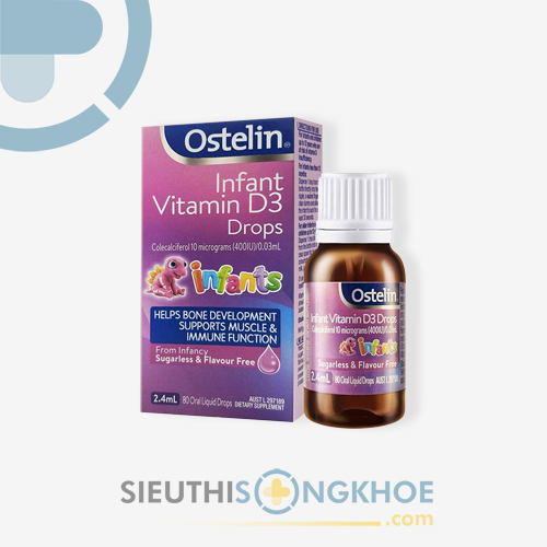 Ostelin Infant Vitamin D3 Drops - Sản Phẩm Hỗ Trợ Tăng Cường Thể Chất & Chiều Cao Trẻ Nhỏ