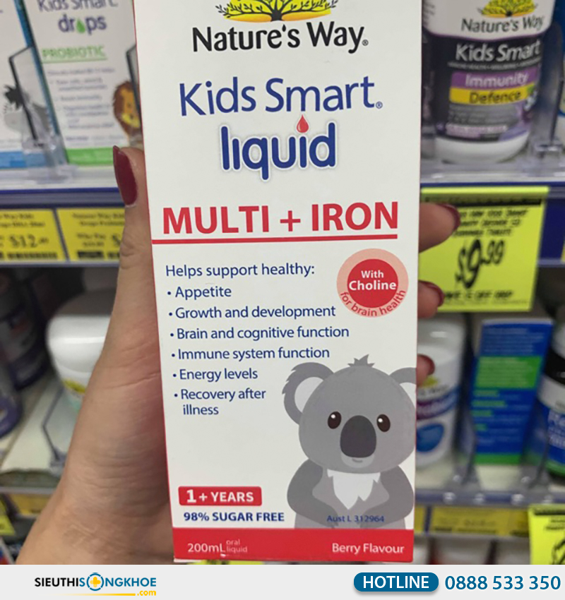 nature's way kids smart multi + iron liquid