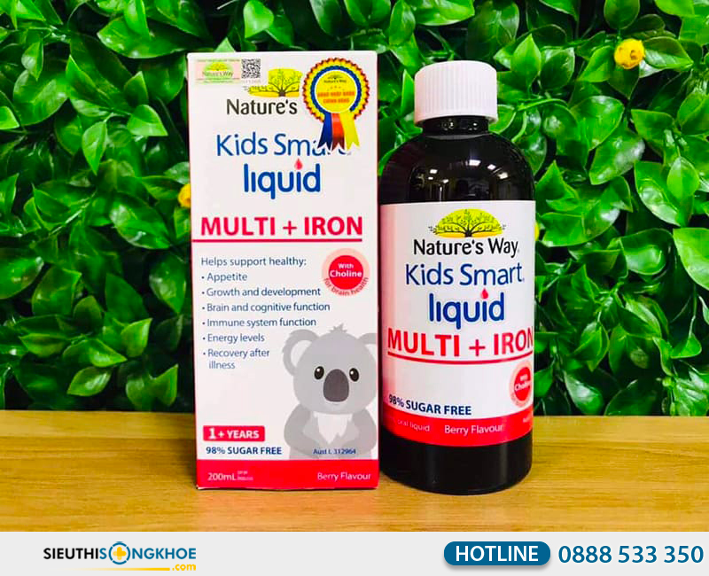 nature's way kids smart multi + iron liquid