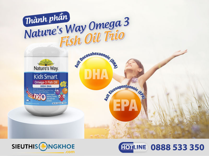 thành phần của nature's way omega 3 fish oil trio