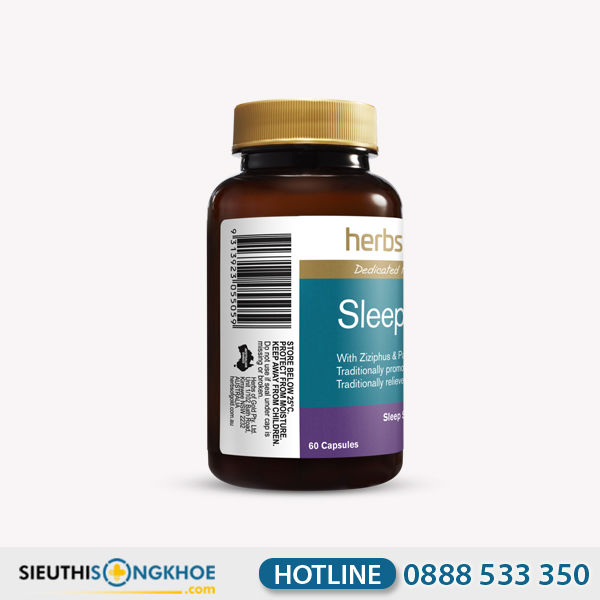 Herbs Of Gold Sleep Ease - Viên Uống Hỗ Trợ Điều Hoà Não Bộ & Phục Hồi Giấc Ngủ Sâu