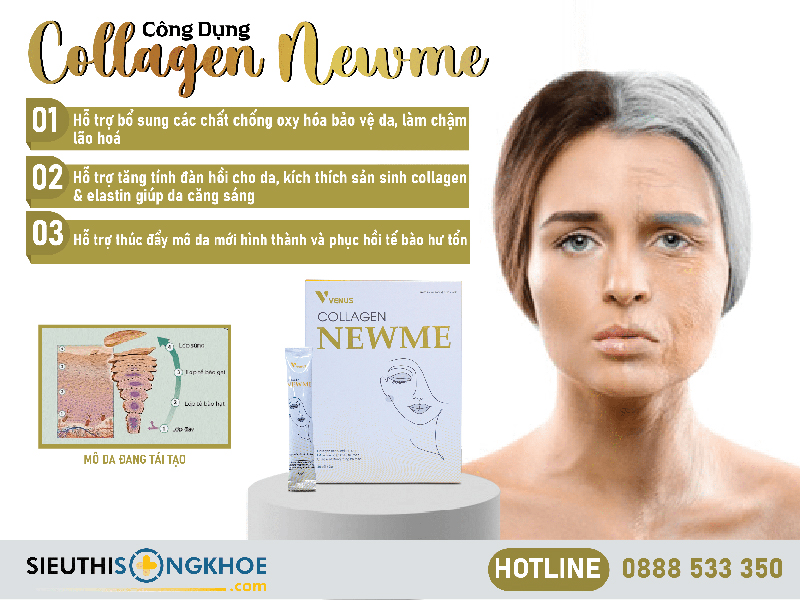 công dụng của collagen newme
