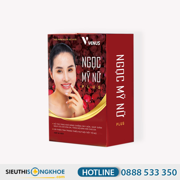 Ngọc Mỹ Nữ Plus - Viên Uống Hỗ Trợ Làm Chậm Lão Hoá & Dưỡng Trắng Da