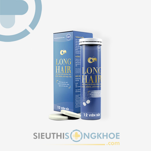 Long Hair - Viên Sủi Hỗ Trợ Dưỡng Đen Nhánh & Ngăn Tóc Gãy Rụng Bạc Sớm