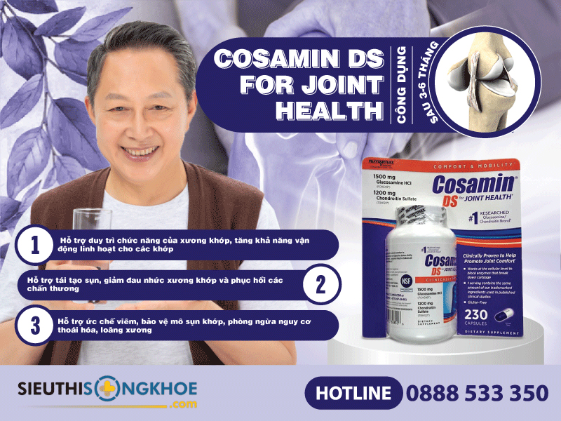 công dụng cosamin ds for joint health