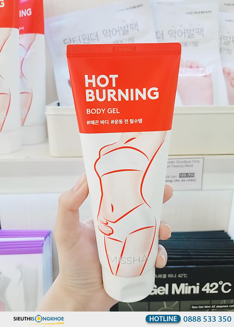 missha hot burning body gel