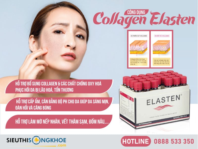 công dụng của collagen elasten