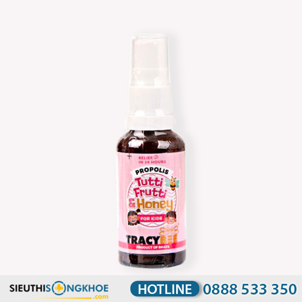 Keo Ong Tracybee Propolis Tutti Frutti & Honey For Kids - Sản Phẩm Hỗ Trợ Cải Thiện Viêm Đau Rát Họng Cho Trẻ Em
