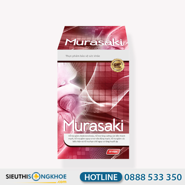 Murasaki - Viên Uống Hỗ Trợ Ổn Định Huyết Áp & Cải Thiện Sức Khoẻ Tim Mạch