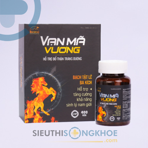 Vạn Mã Vương Viên Uống Hỗ Trợ Tăng Sinh Lý Nam Hộp 400 Viên