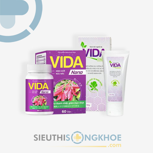 Vida Nano & Vida Cream - Bộ Sản Phẩm Hỗ Trợ Thanh Lọc Da & Đẩy Lùi Các Bệnh Viêm Da