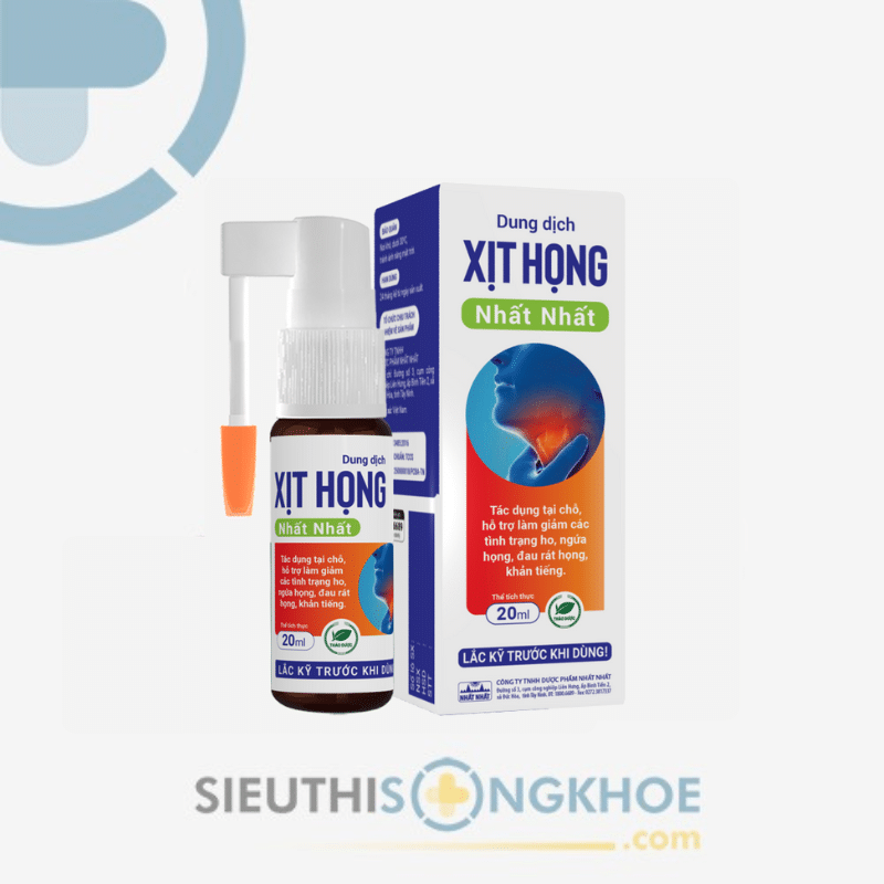 Xịt Họng Nhất Nhất - Sản Phẩm Hỗ Trợ Điều Trị Viêm Họng & Giảm Ho