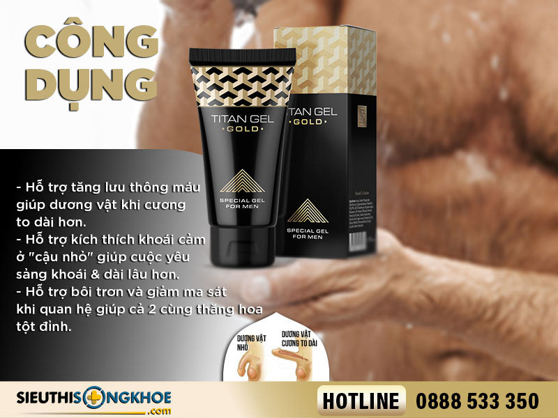 công dụng của titan gel gold