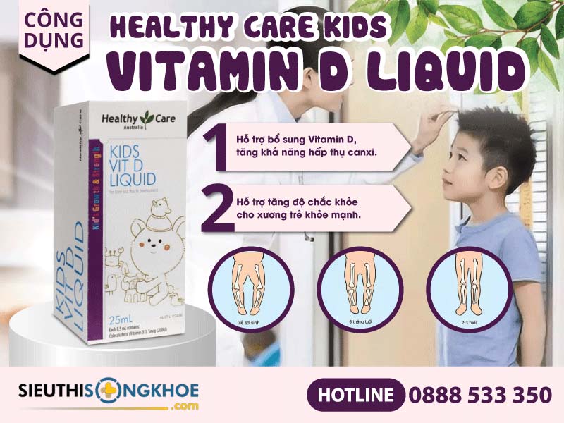công dụng của healthy care kids vitamin d liquid