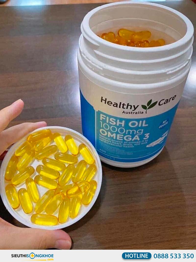 healthy care fish oil 1000mg omega 3 giá bao nhiêu