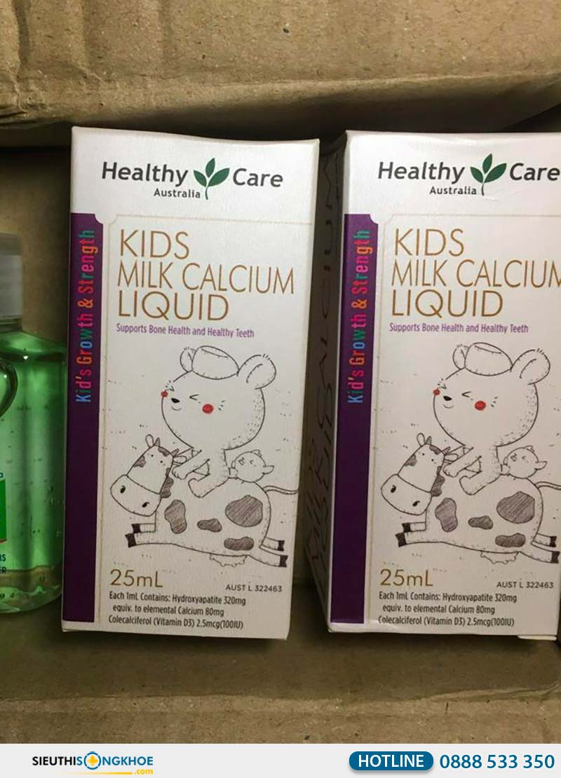 healthy care kids milk calcium liquid