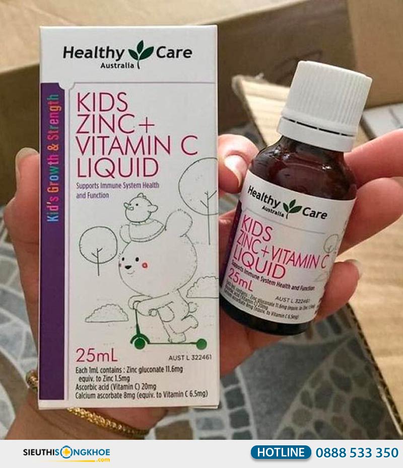 healthy care kids zinc vitamin c liquid giá bao nhiêu
